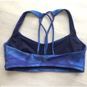 Lululemon Free To Be Bra SZ4 Midnight Tulle Multi